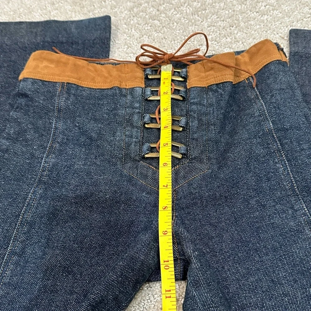 Custom Vintage & Rare Denim & Ultra Suede Jeans - Picture 4 of 10